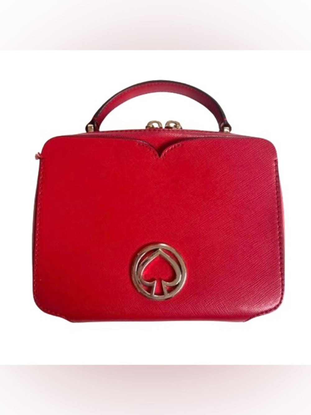 Kate Spade Vanity Mini Top Handle Bag (Hot Chili) - EUC